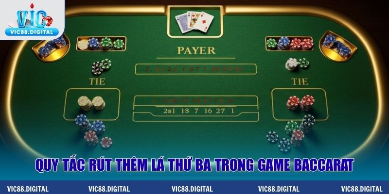 Quy tắc rút thêm lá thứ ba trong game Baccarat